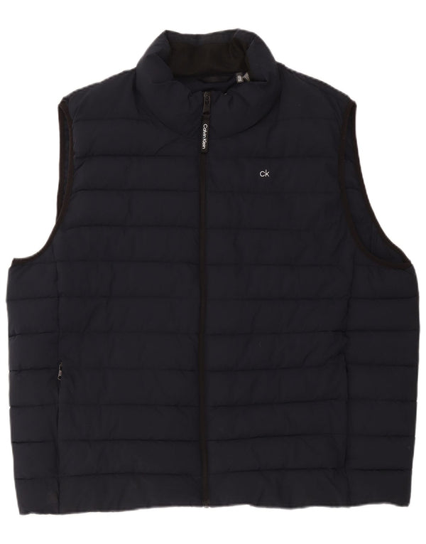 Calvin Klein Gilet rembourré pour homme UK 44 2XL Bleu marine Polyester