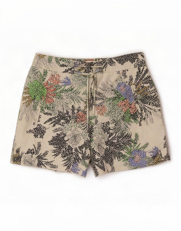 Zara Short décontracté pour femme Medium W28 Multicolore Floral