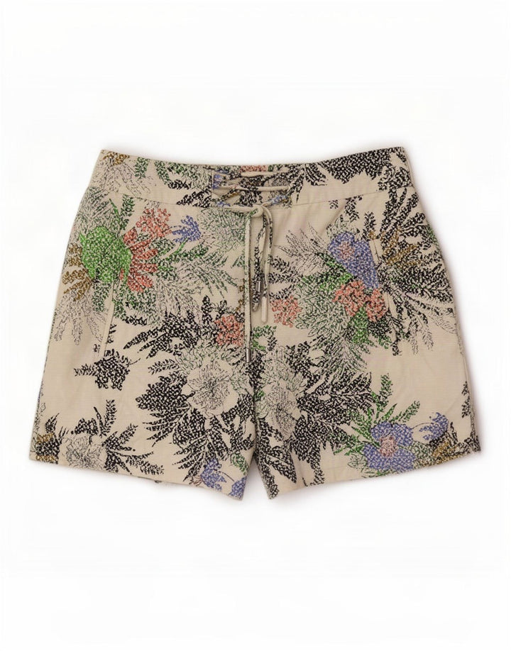 Zara Short décontracté pour femme Medium W28 Multicolore Floral