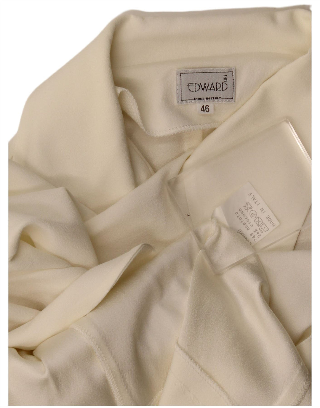 Edward Femme Cardigan Top IT 46 Large Acétate Blanc Cassé