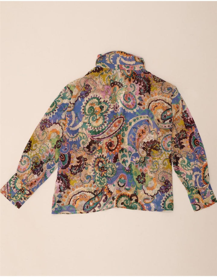 Zara Chemisier surdimensionné pour femme UK 14 Medium Multicolore Paisley