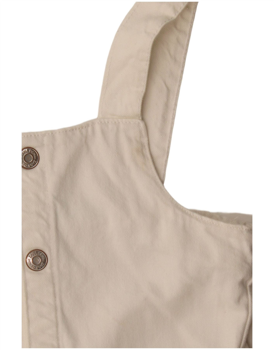 Combishort en jean fille Zara 8-9 ans coton blanc