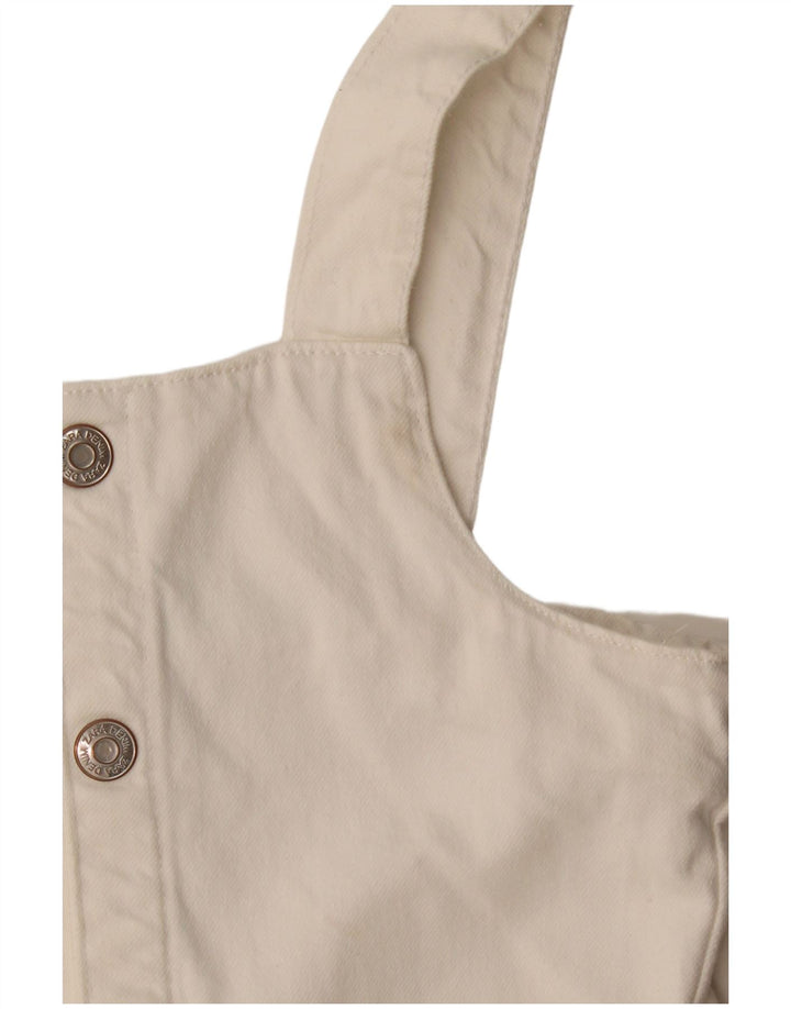 Combishort en jean fille Zara 8-9 ans coton blanc