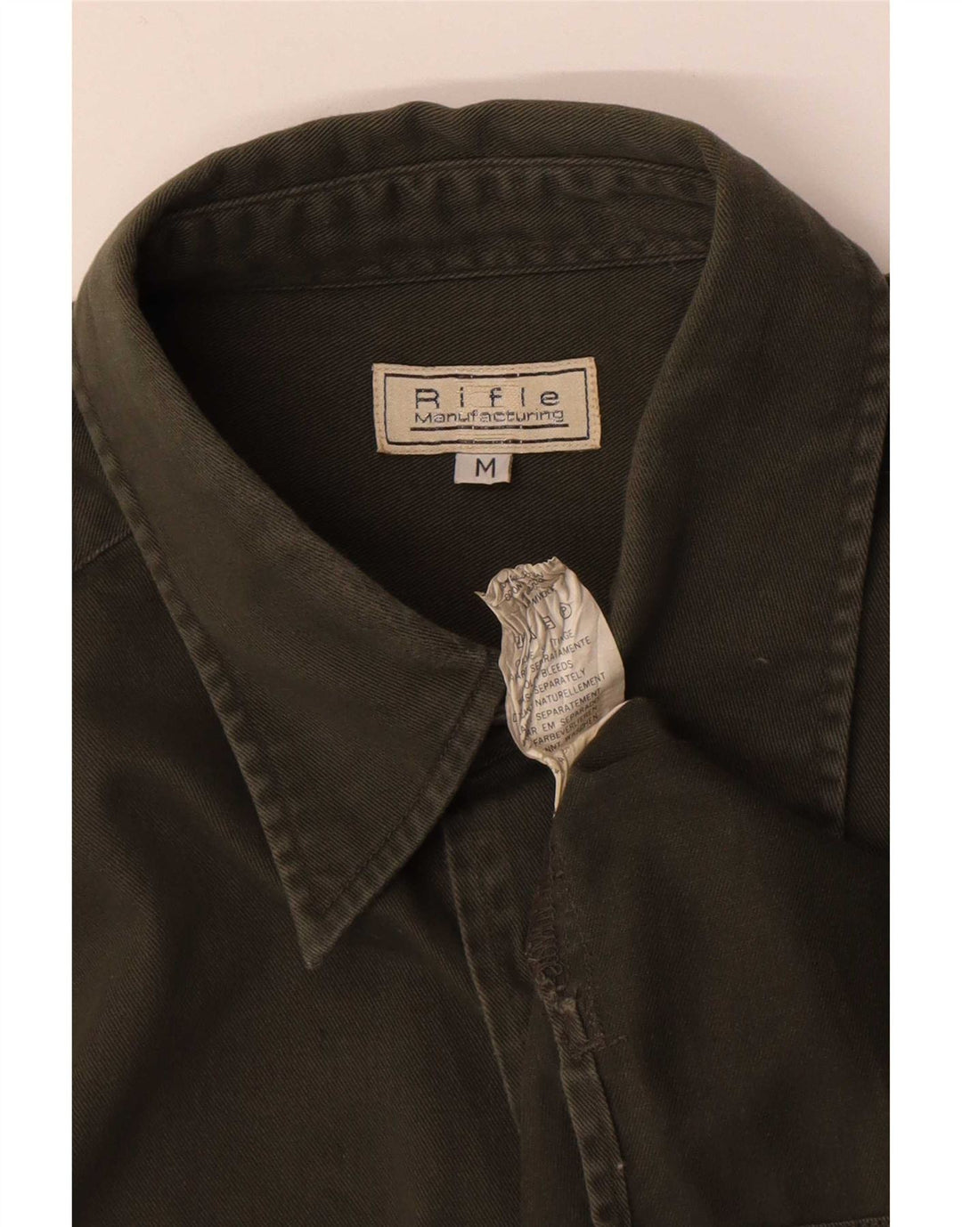 Chemise Militaire Homme Rifle Coton Kaki Moyen
