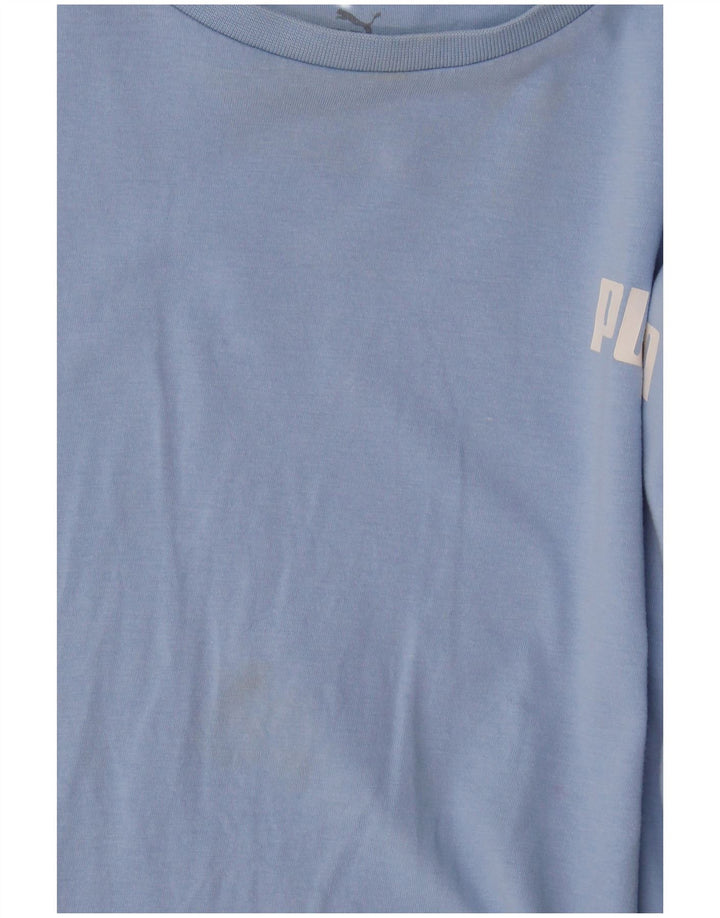Puma T-shirt court pour femme UK 16 Large Bleu