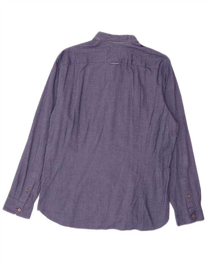 TED BAKER Chemise Homme Taille 5 XL Coton Violet