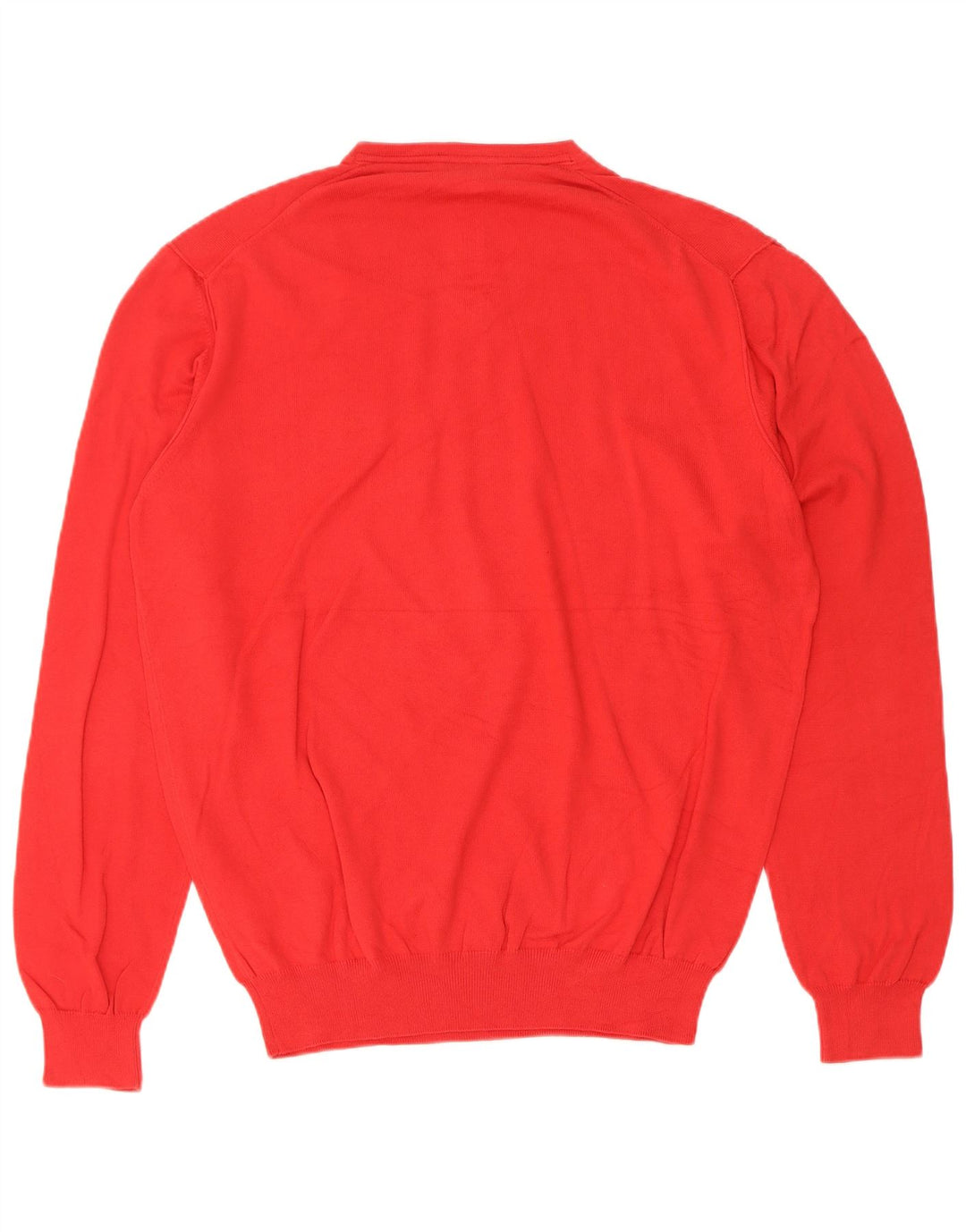 Trussardi Pull Col V Pull Large Rouge Coton Homme