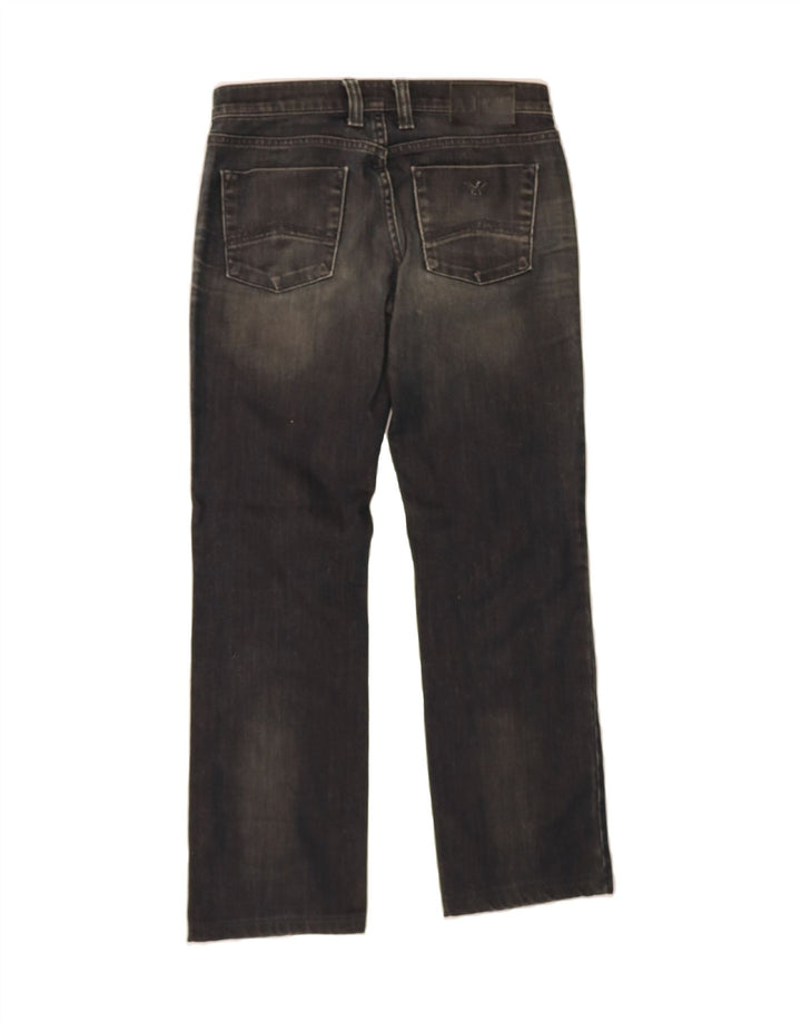 ARMANI Womens Straight Jeans W27 L28 Navy Blue Cotton Vintage Armani and Second-Hand Armani from Messina Hembry 