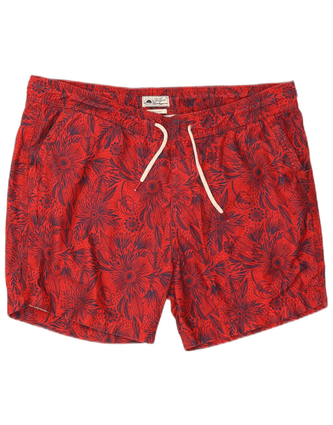FAT FACE Short de Bain Homme Grand Rouge Floral