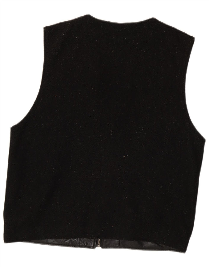 Conwell Gilet en cuir pour femme UK 16 Grand cuir noir