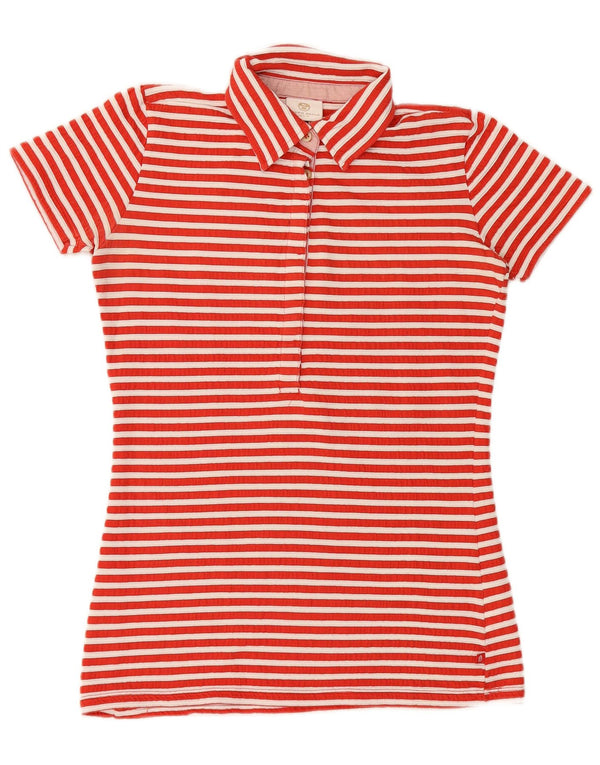 NORTH SAILS Polo graphique pour femme UK 10 petit rouge rayé