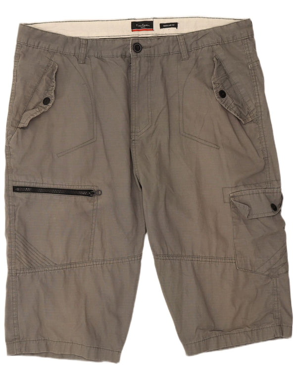 Pierre Cardin Short cargo coupe régulière pour homme XL W38 gris coton