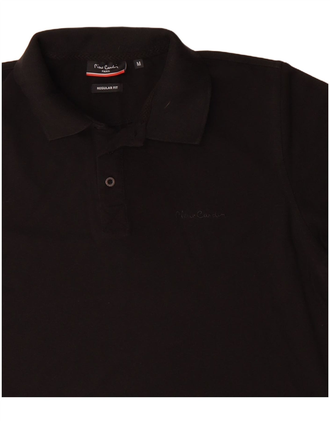 Pierre Cardin Polo Regular Fit Homme Coton Noir Moyen