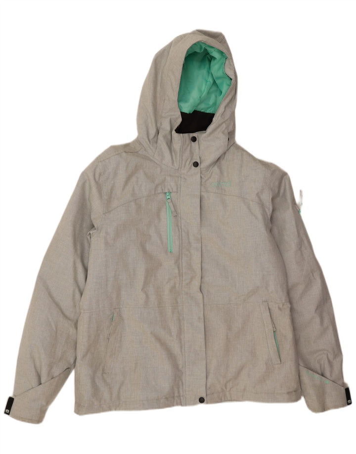 Animal Veste Coupe-Vent Femme UK 16 Grand Vert Pied-de-Poule Polyester