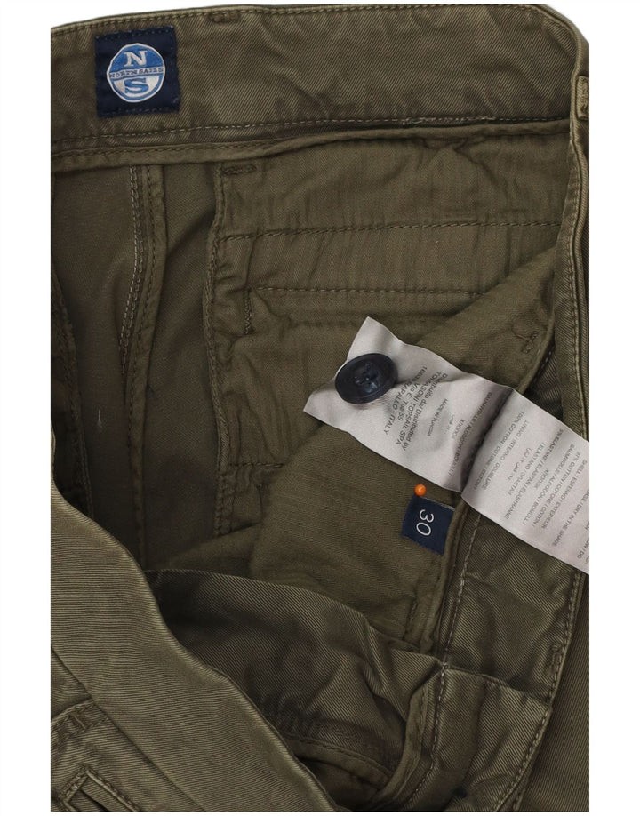 NORTH SAILS Pantalon Chino Droit Homme W30 L32 Vert Coton