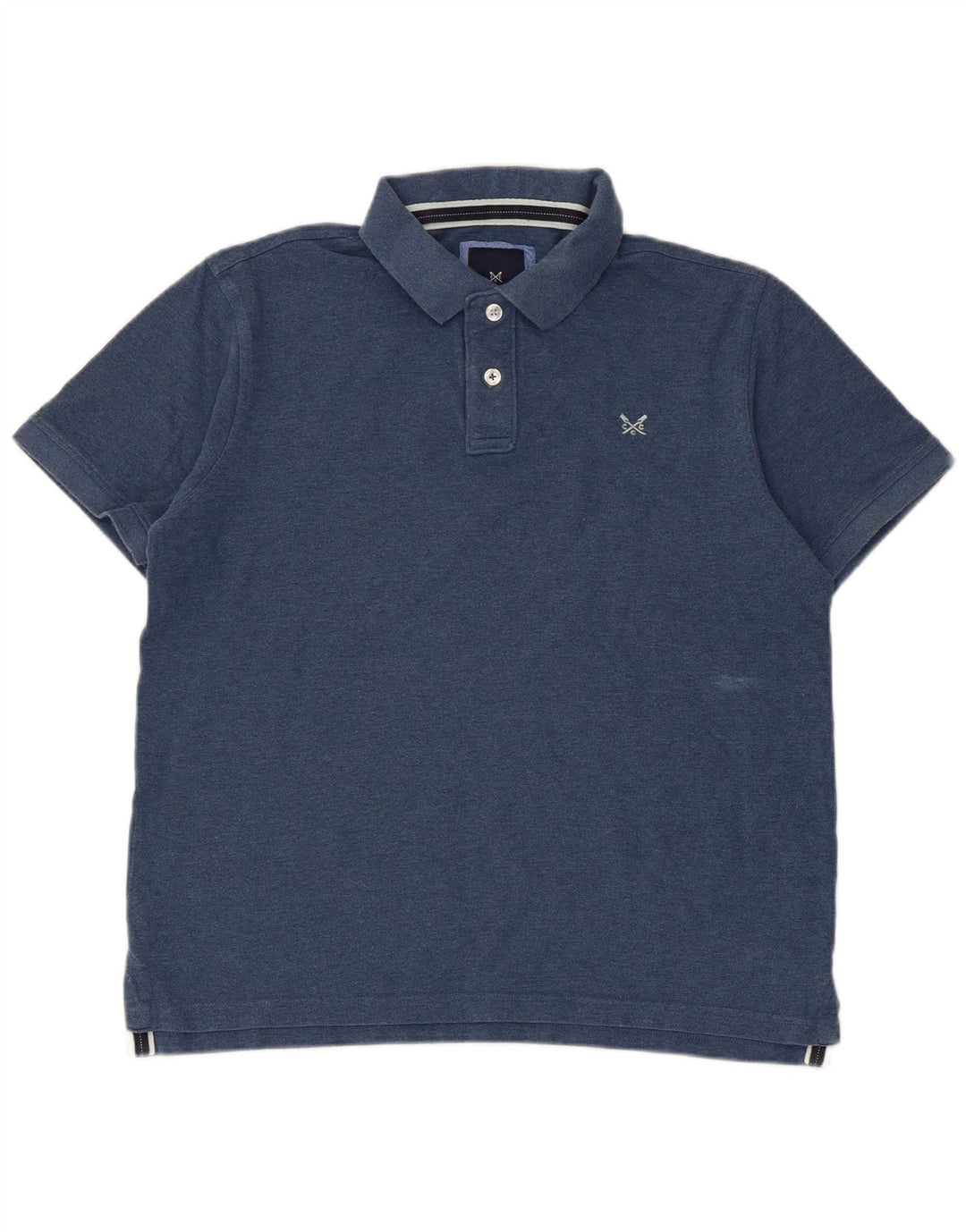 CREW CLOTHING Polo Homme Grand Bleu Coton