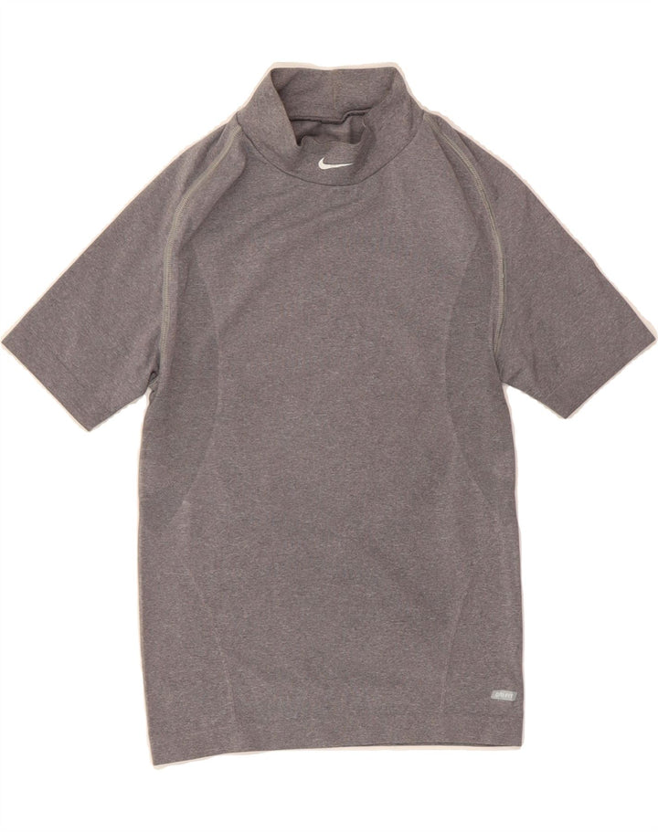 NIKE Boys Dri Fit T-Shirt Top 10-11 Years Grey Nylon Vintage Nike and Second-Hand Nike from Messina Hembry 
