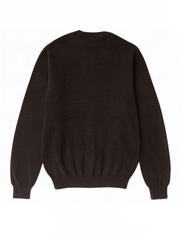 Marks & Spencer Pull Regular Fit Col V Homme Gris Moyen Coton