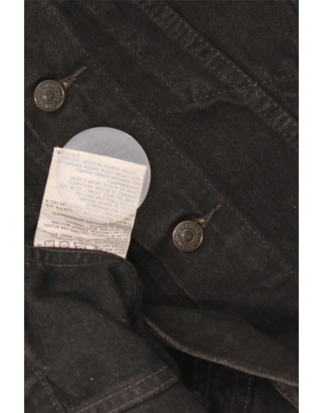 Levi's Gilet Denim Homme UK 38 Coton Noir Moyen