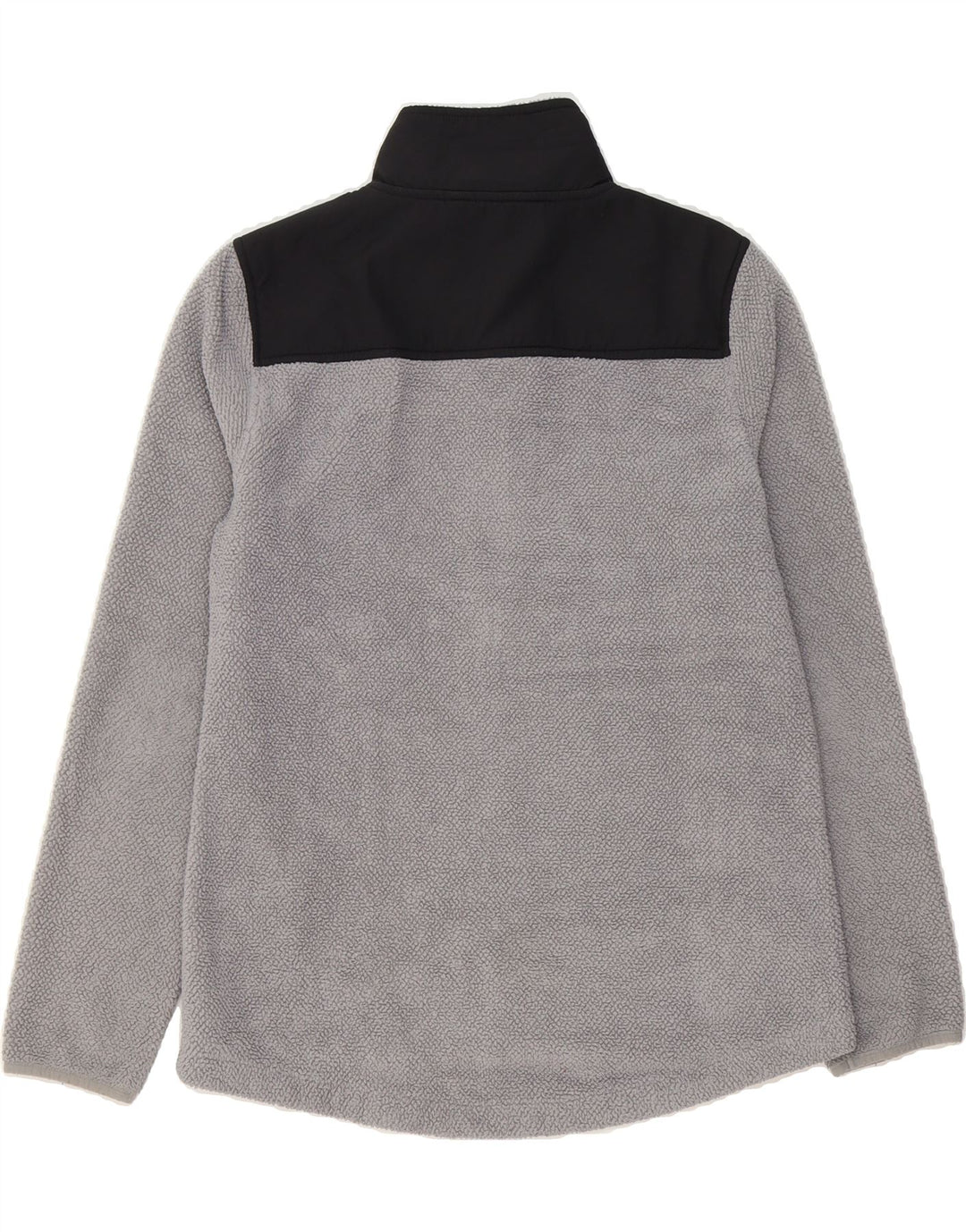 FILA Womens Fleece Jacket UK 16 Large Grey Colourblock Polyester Vintage Fila and Second-Hand Fila from Messina Hembry 