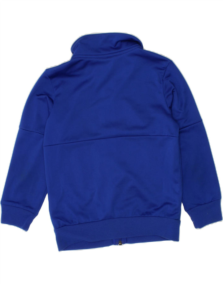ADIDAS Boys Tracksuit Top Jacket 5-6 Years Blue Polyester Vintage Adidas and Second-Hand Adidas from Messina Hembry 