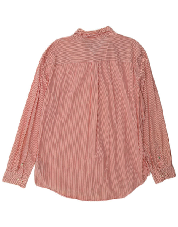Tommy Hilfiger Chemise sur mesure pour homme 2XL en coton à fines rayures rose