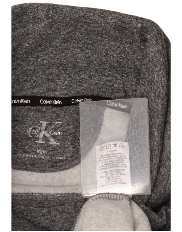 CALVIN KLEIN Pull-over surdimensionné graphique pour femme UK 14 Gris moyen