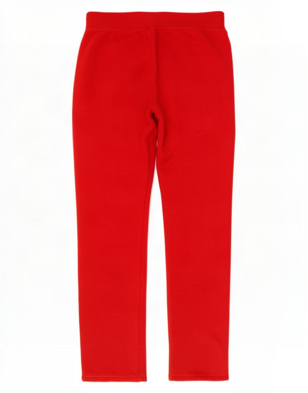 Hollister Pantalon de survêtement graphique pour femme UK 14 Large Rouge Coton