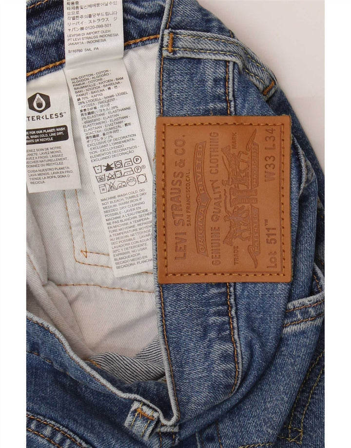 Levi's Jean Slim 511 Homme Bleu Coton W33 L34