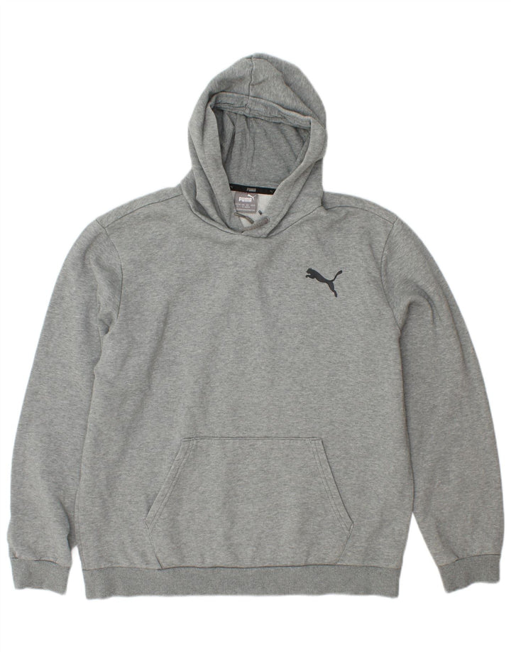 PUMA Mens Hoodie Jumper Large Grey