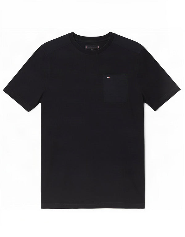 Tommy Hilfiger T-Shirt Homme Noir Moyen Coton