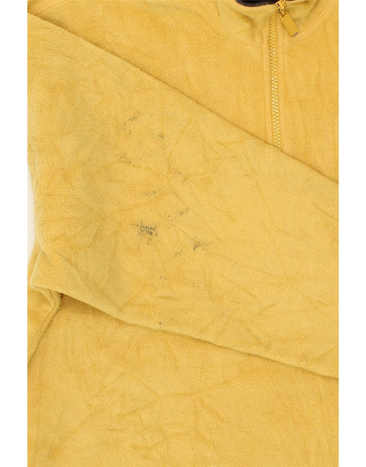 IZOD Mens Zip Neck Fleece Jumper Medium Yellow Polyester Vintage Izod and Second-Hand Izod from Messina Hembry 