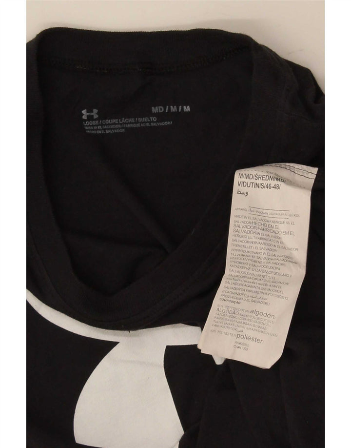 Under Armour Débardeur Graphique Femme UK 12 Coton Noir Moyen