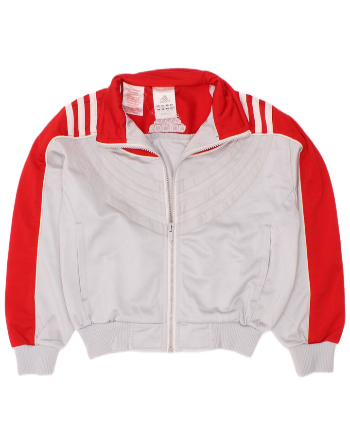 Adidas Veste de Survêtement Graphique Garçon 5-6 Ans Gris Colorblock