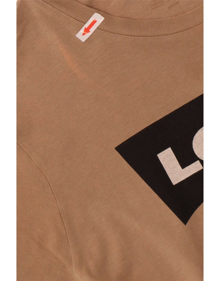 Levi's T-Shirt Graphique Homme Petit Marron Coton