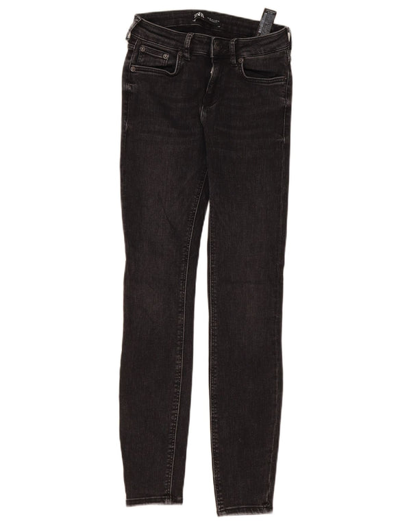 Jean skinny Zara femme EU 36 XS W26 L28 coton noir