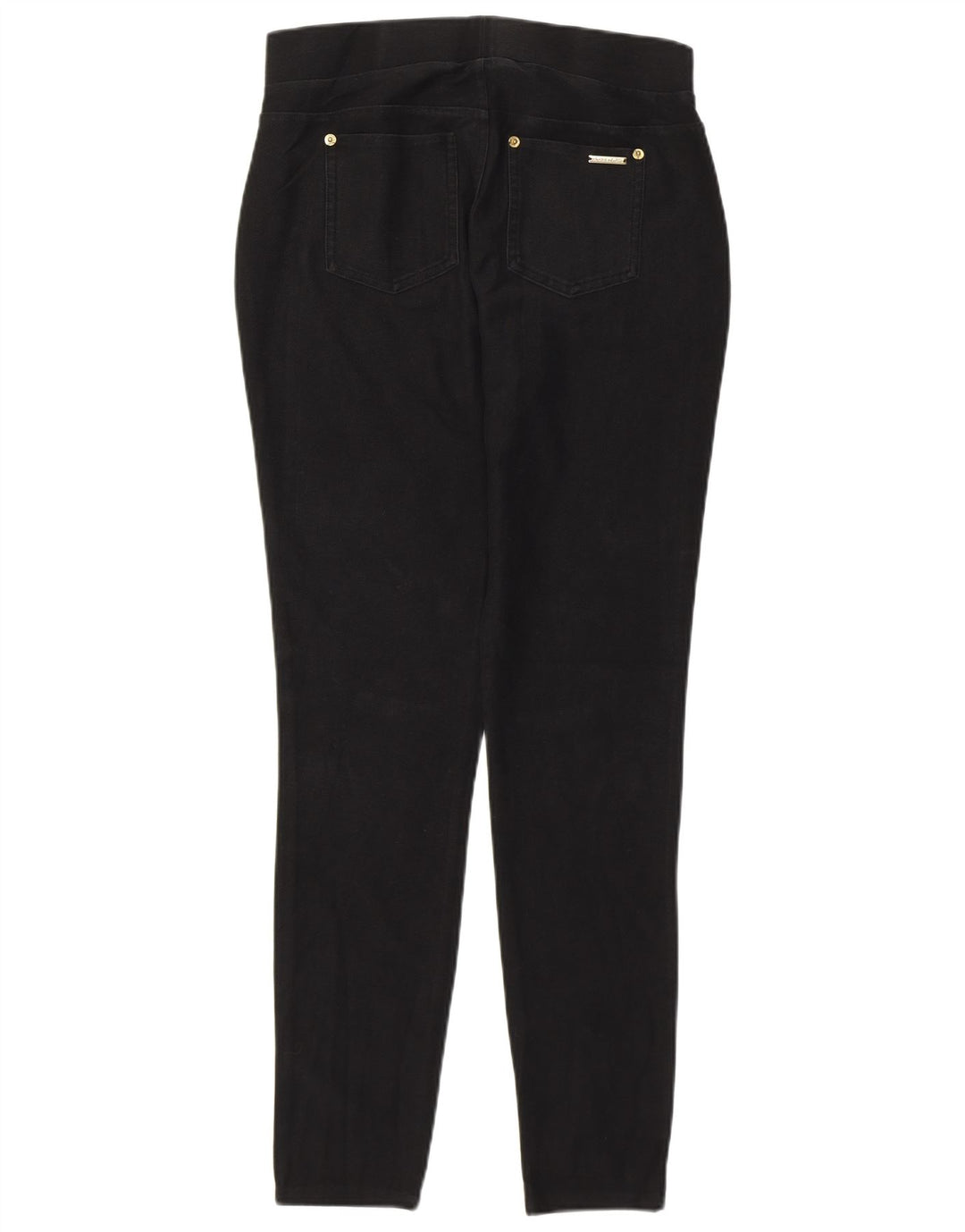 Michael Kors Leggings Femme UK 14 Coton Noir Moyen
