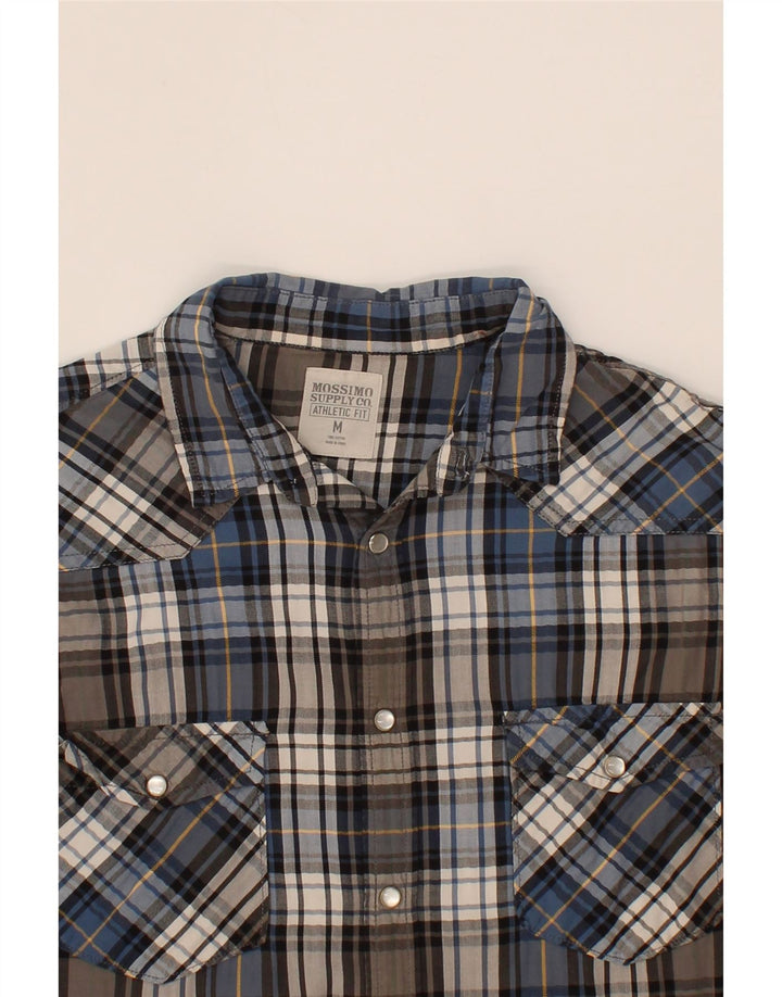 MOSSIMO Mens Athletic Fit  Flannel Shirt Medium Grey Check Cotton Vintage Mossimo and Second-Hand Mossimo from Messina Hembry 