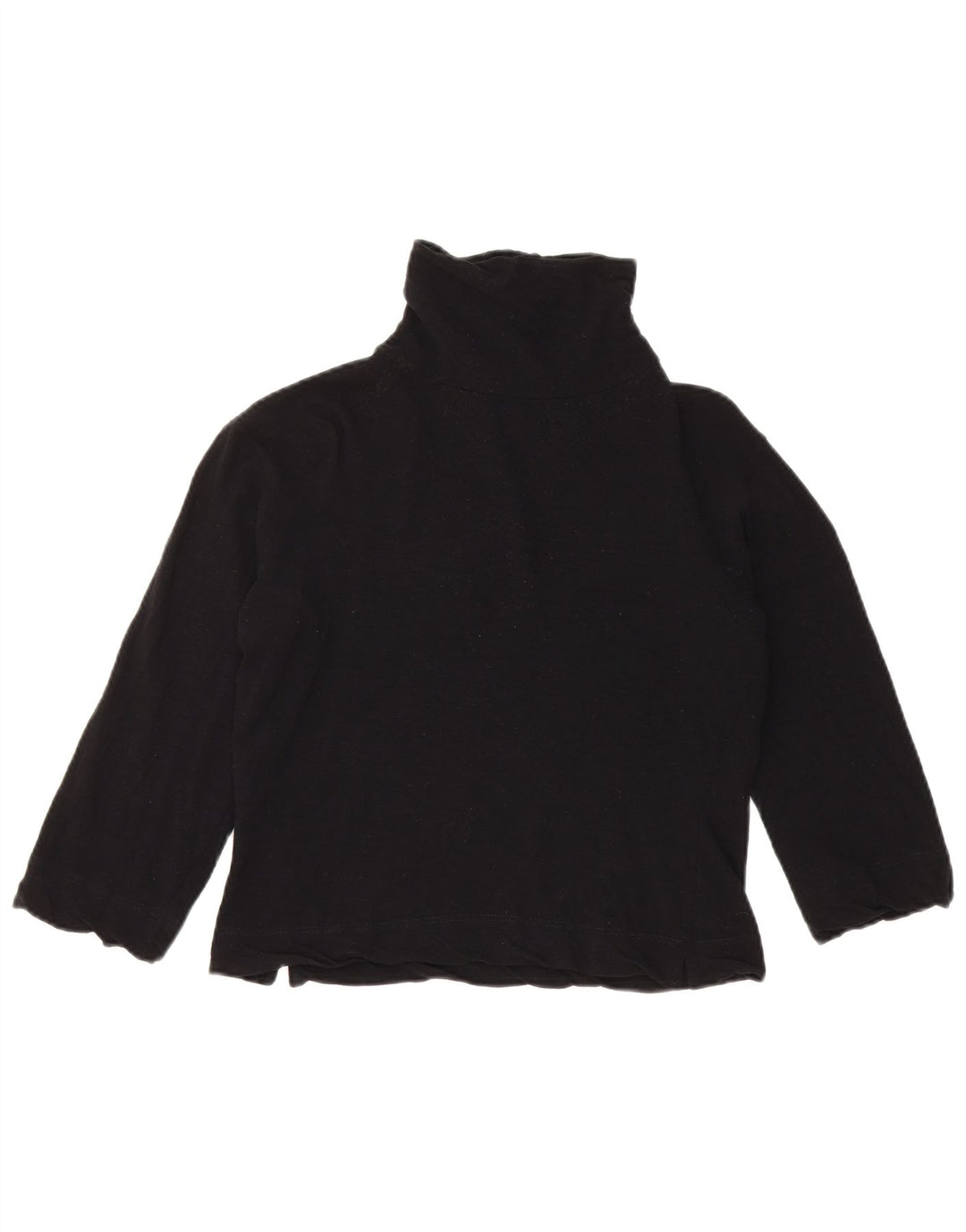 PINKO Pull court à manches 3/4 et col roulé pour femme UK 14 Noir moyen