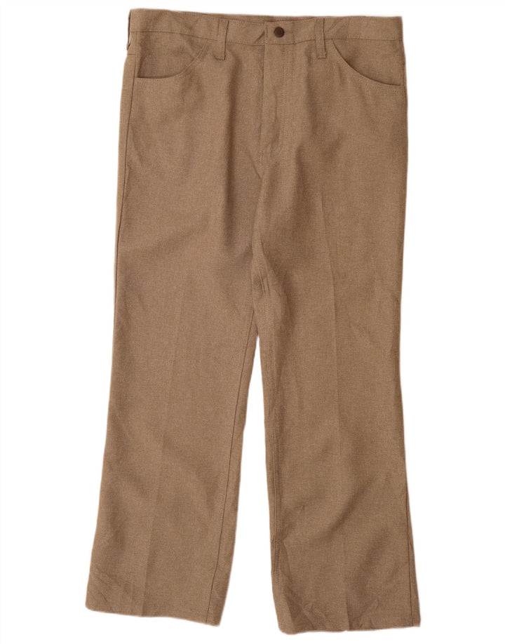 Wrangler Pantalon décontracté droit pour homme W36 L29 Beige Polyester
