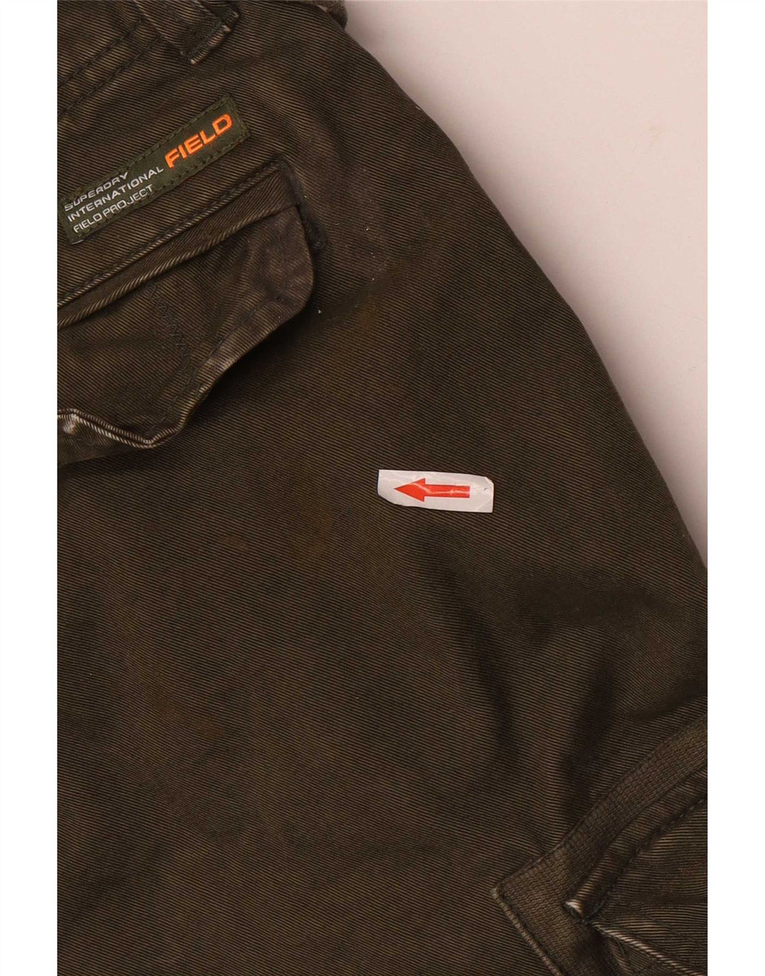 Superdry Short Cargo W32 Homme Kaki Moyen Coton