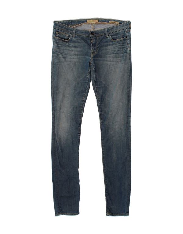 GUESS Jean skinny taille basse femme W34 L33 bleu coton