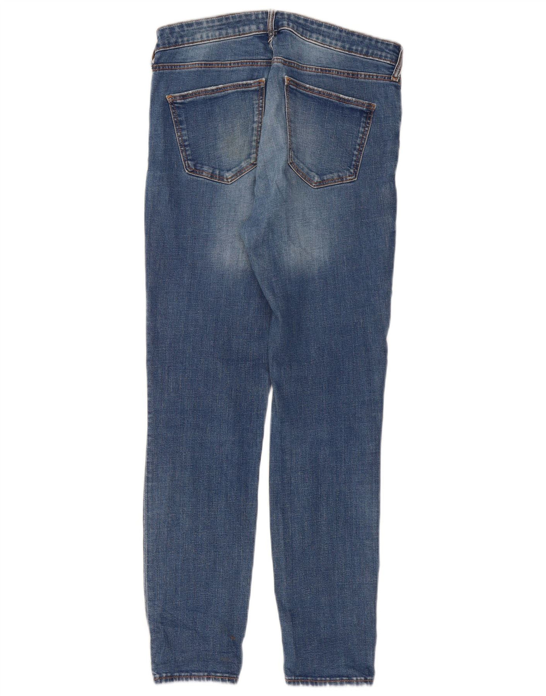 ZARA Jean slim vieilli pour femme EU 38 Small W28 L28 Bleu