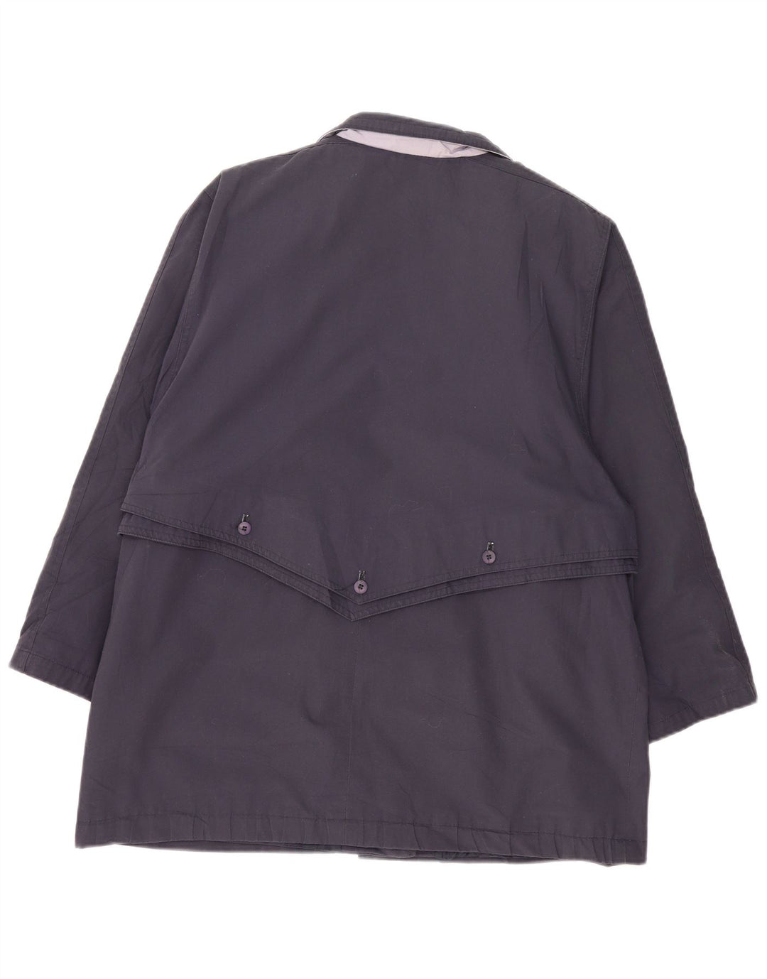 VINTAGE Veste utilitaire femme EU 46 XL Bleu Marine Polyester