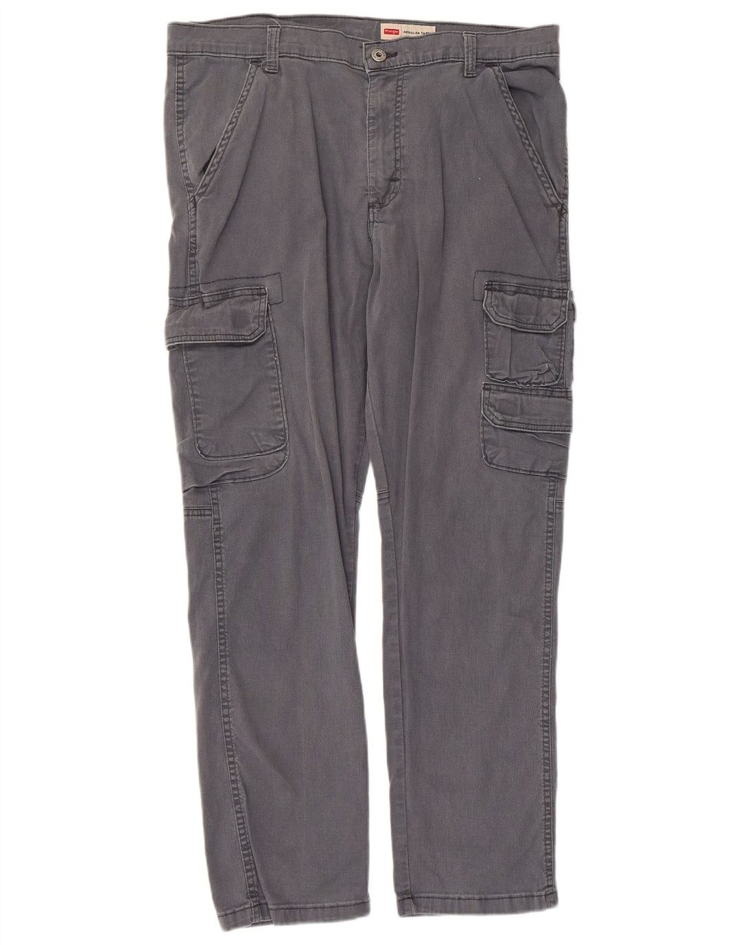 Wrangler Pantalon cargo fuselé régulier pour homme W33 L30 Gris Coton