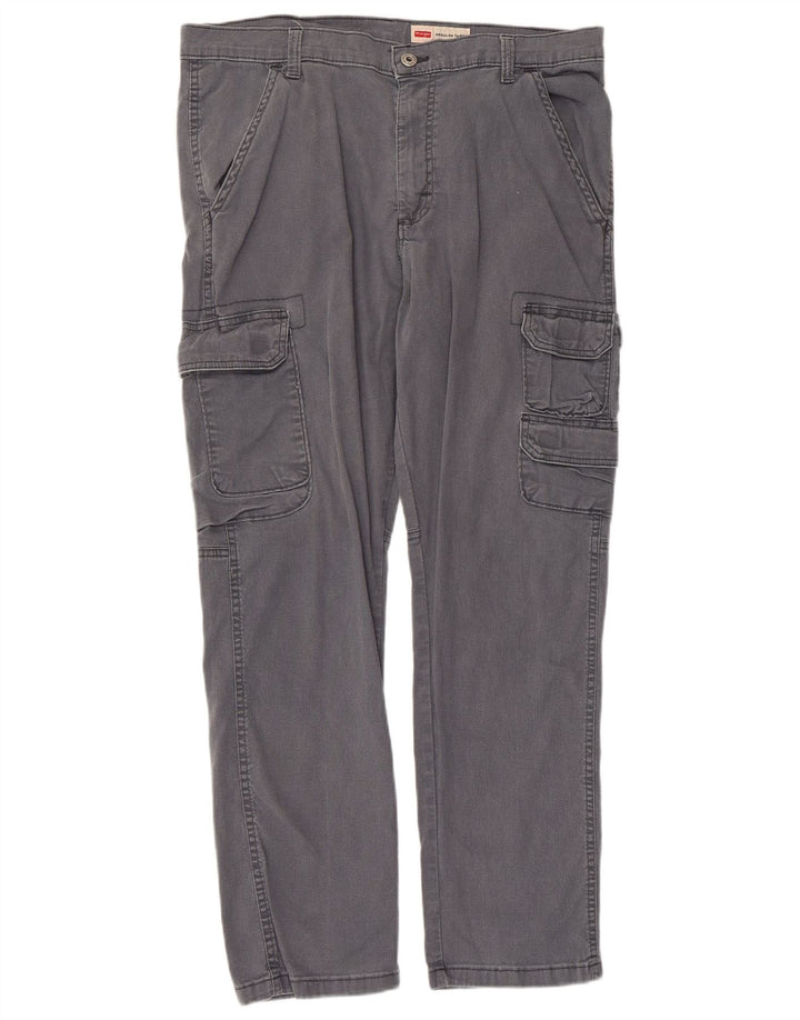 Wrangler Pantalon cargo fuselé régulier pour homme W33 L30 Gris Coton