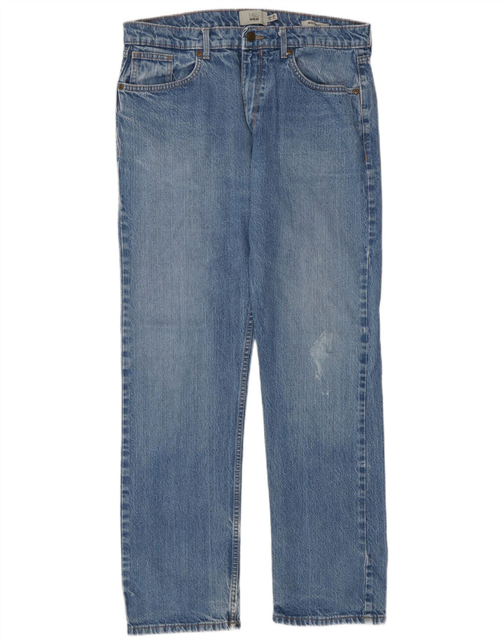 Marks & Spencer Jean droit régulier pour homme W34 L31 bleu coton