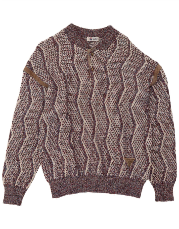 Sportful Pull à col boutonné pour homme IT 50 Medium Multicolore Rétro