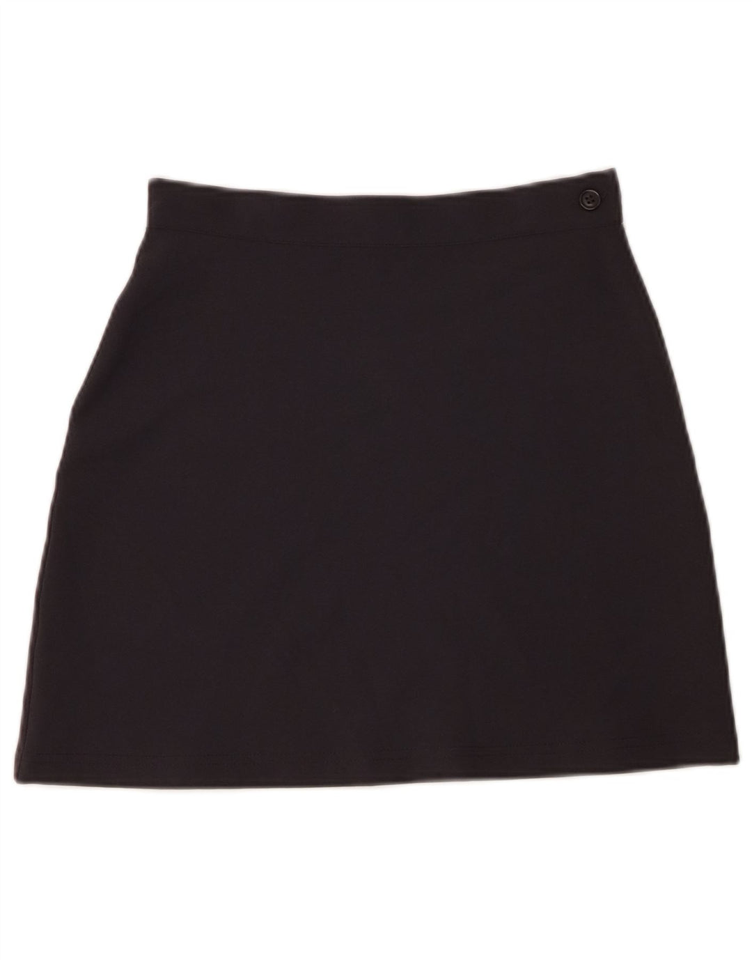 Benetton Mini-jupe Femme IT 40 Small W26 Bleu Marine Polyester