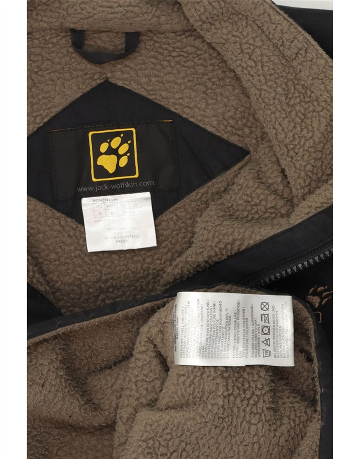 Jack Wolfskin Veste coupe-vent pour femme UK 12/14 Medium Noir Polyester